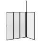 Preview: Duschwand Falten Other Schwarz 120 x 70 x 137 cm Aluminium