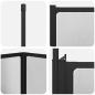 Preview: Duschwand Falten Other Schwarz 120 x 70 x 137 cm Aluminium