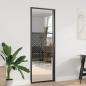 Preview: ARDEBO.de - Innentür Schwarz 76 x 201.5 cm Gehärtetes Glas, Aluminium