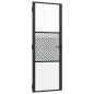 Preview: Innentür Schwarz 76 x 201.5 cm Gehärtetes Glas, Aluminium