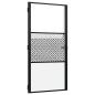 Preview: Innentür Schwarz 102.5 x 201.5 cm Gehärtetes Glas, Aluminium