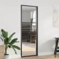 Preview: ARDEBO.de - Innentür Schwarz 76 x 201.5 cm Gehärtetes Glas, Aluminium