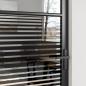 Preview: Innentür Schwarz 76 x 201.5 cm Gehärtetes Glas, Aluminium