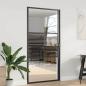 Preview: ARDEBO.de - Innentür Schwarz 102.5 x 201.5 cm Gehärtetes Glas, Aluminium