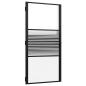 Preview: Innentür Schwarz 102.5 x 201.5 cm Gehärtetes Glas, Aluminium