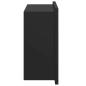 Preview: Duschnische Schwarz 30 x 20 x 9.5 cm Edelstahl