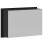 Preview: Duschnische Schwarz 30 x 20 x 9.5 cm Edelstahl
