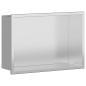 Preview: Duschnische Silber 30 x 20 x 9.5 cm Edelstahl