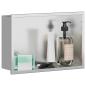 Preview: Duschnische Silber 30 x 20 x 9.5 cm Edelstahl