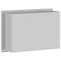 Preview: Duschnische Silber 30 x 20 x 9.5 cm Edelstahl