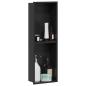 Preview: Duschnische Schwarz 60 x 20 x 9.5 cm Edelstahl