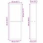 Preview: Duschnische Silber 60 x 20 x 9.5 cm Edelstahl