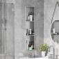 Preview: ARDEBO.de - Duschnische Silber 90 x 20 x 9.5 cm Edelstahl