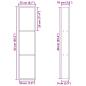 Preview: Duschnische Silber 90 x 20 x 9.5 cm Edelstahl