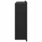 Preview: Duschnische Schwarz 45 x 30 x 9.5 cm Edelstahl
