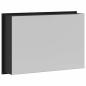 Preview: Duschnische Schwarz 45 x 30 x 9.5 cm Edelstahl