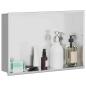 Preview: Duschnische Silber 45 x 30 x 9.5 cm Edelstahl
