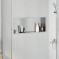 Preview: ARDEBO.de - Duschnische Silber 75 x 30 x 9.5 cm Edelstahl