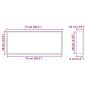 Preview: Duschnische Silber 75 x 30 x 9.5 cm Edelstahl