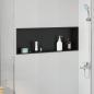 Preview: ARDEBO.de - Duschnische Schwarz 90 x 30 x 9.5 cm Edelstahl