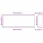 Preview: Duschnische Schwarz 90 x 30 x 9.5 cm Edelstahl