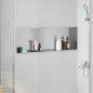 Preview: ARDEBO.de - Duschnische Silber 90 x 30 x 9.5 cm Edelstahl