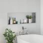 Preview: Duschnische Silber 90 x 30 x 9.5 cm Edelstahl