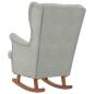 Preview: Schaukelstuhl 71 x 92 x 100 cm 100% Polyester Sperrholz