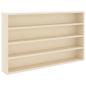 Preview: ARDEBO.de - Holz-Sammelvitrine Braun 60 x 8,5 x 37 cm Sperrholz