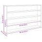 Preview: Holz-Sammelvitrine Braun 60 x 8,5 x 37 cm Sperrholz
