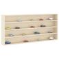 Preview: Holz-Sammelvitrine Braun 80 x 8,5 x 36 cm Sperrholz