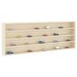 Preview: Holz-Sammelvitrine Braun 100 x 8,5 x 36 cm Sperrholz