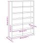 Preview: Holz-Sammelvitrine mit Regal Braun 40 x 8,5 x 54 cm Sperrholz