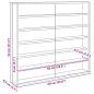 Preview: Holz-Sammelvitrine mit Regal Braun 60 x 8,5 x 54 cm Sperrholz