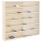 Preview: Holz-Sammelvitrine mit Regal Braun 60 x 8,5 x 54 cm Sperrholz