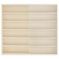 Preview: Holz-Sammelvitrine mit Regal Braun 60 x 8,5 x 54 cm Sperrholz