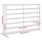 Preview: Holz-Sammelvitrine mit Regal Braun 80 x 8,5 x 54 cm Sperrholz