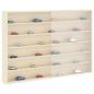 Preview: Holz-Sammelvitrine mit Regal Braun 80 x 8,5 x 54 cm Sperrholz
