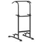 Preview: Power Turm Dip Station Schwarz 95 x 102 x (160-210) cm