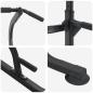 Preview: Power Turm Dip Station Schwarz 95 x 102 x (160-210) cm