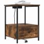 Preview: Nachttisch mit Ladestation 2 pcs Räuchereiche Holzwerkstoff
