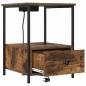 Preview: Nachttisch mit Ladestation 2 pcs Räuchereiche Holzwerkstoff