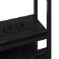 Preview: Stauraum-Kopfteil Schwarze Eiche 75 cm Holzwerkstoff