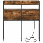 Preview: Stauraum-Kopfteil mit Regal Räuchereiche 75 cm Holzwerkstoff