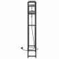 Preview: Stauraum-Kopfteil mit Regal Räuchereiche 75 cm Holzwerkstoff