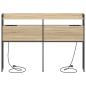 Preview: Stauraum-Kopfteil mit Regal Sonoma Eiche 140 cm Holzwerkstoff