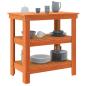 Preview: Werkbank Wachsbraun 78.5 x 50 x 80 cm Massivholz Kiefer