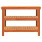 Preview: Werkbank Wachsbraun 110.5 x 50 x 80 cm Massivholz Kiefer