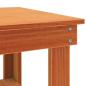 Preview: Werkbank Wachsbraun 110.5 x 50 x 80 cm Massivholz Kiefer