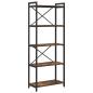 Preview: Bücherregal Räuchereiche 60 x 30 x 153 cm Holzwerkstoff